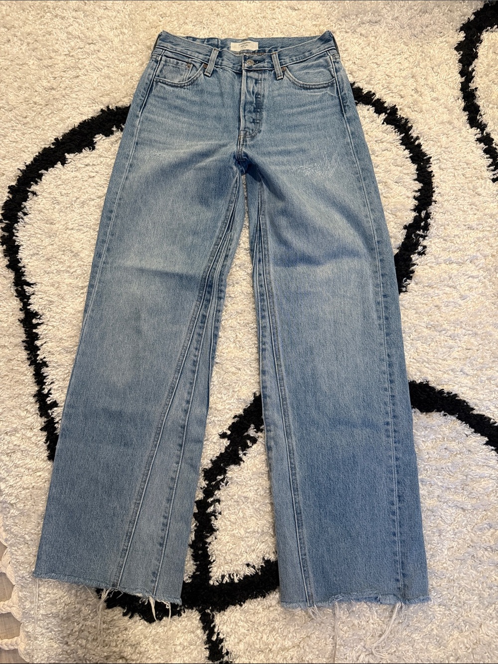 Levi's Light Blue Wide Leg Jeans